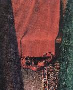 EYCK, Jan van, Portrait of Giovanni Arnolfini and his Wife (detail)  yui